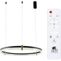 Подвесной светильник Artelamp Mercury A2183SP-1BK Прозрачный Черный Золото — фото 1, Подвесные светильники