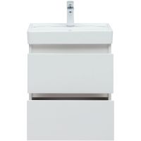 Тумба под раковину Aquanet Вега 50 подвесная Белый глянец арт-308332 — фото 6, Тумбы под раковину