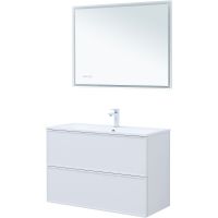 Тумба под раковину Aquanet Арт 100 313257 подвесная Белая матовая — фото 8, Мебель для ванной