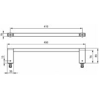 Товар: Полотенцедержатель Ideal Standard Connect E6981AA Хром - фото 4 Полотенцедержатель Ideal Standard Connect E6981AA Хром — фото 4, Полотенцедержатели