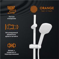 Душевая система Orange Aristo M19-944w Белая — фото 15, Душевые стойки