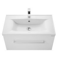 Тумба под раковину Aquaton Мадрид 80 М 1A126801MA010 подвесная Белая — фото 2, Тумбы под раковину