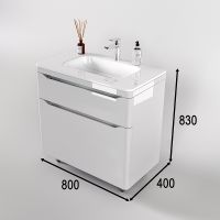 Товар: Тумба под раковину Style Line Марелла 80 Люкс Plus СС-00002402 Белый глянец антискрейтч - фото 7 Тумба под раковину Style Line Марелла 80 Люкс Plus СС-00002402 Белый глянец антискрейтч — фото 7, Мебель для ванной