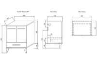 Товар: Тумба под раковину Sanflor Ингрид 60 С0001916 Белая Швейцарский вяз - фото 5 Тумба под раковину Sanflor Ингрид 60 С0001916 Белая Швейцарский вяз — фото 5, Тумбы под раковину