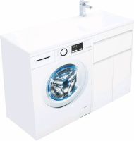 Тумба с раковиной Aquanet Токио 120 R 239210 Белая — фото 12, Мебель для ванной