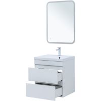 Тумба под раковину Aquanet Нота New 58 подвесная Белый глянец арт-335417 — фото 7, Тумбы под раковину