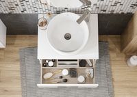 Тумба под раковину Roca Victoria 60 A857468806 подвесная Белый глянец — фото 17, Мебель для ванной