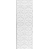 Керамическая плитка Kerama Marazzi Диагональ белый структура обрезной 12119R настенная 25х75 см — фото 1, Керамическая плитка