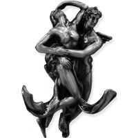 Двойной крючок Art&Max Romantic AM-B-0812-T Серебро — фото 1, Крючки для полотенец