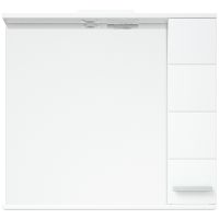 Товар: Зеркало со шкафом Corozo Денвер 80 SD-00000532 Белое - фото 2 Зеркало со шкафом Corozo Денвер 80 SD-00000532 Белое — фото 2, Мебель для ванной