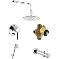 Душевая система Kludi Bozz 386310576 Хром — фото 8, Душевое оборудование. Душевая программа