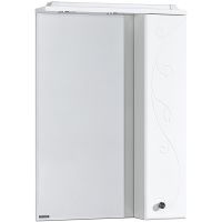 Зеркало со шкафом Aquaton Лиана 65 1A166202LL01R с подсветкой Белое — фото 1, Зеркальные шкафы в ванную