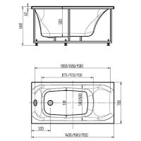 Товар: Акриловая ванна Aquatek Альфа 170x70 ALF170-0000007 с гидромассажем с фронтальной панелью с каркасом (разборный) со слив-переливом (слева) - фото 4 Акриловая ванна Aquatek Альфа 170x70 ALF170-0000007 с гидромассажем с фронтальной панелью с каркасом (разборный) со слив-переливом (слева) — фото 4, Акриловые ванны