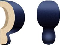 Угловой элемент Petracers Grand Elegance Ang Est London Blu LT AE 11 2,5x5 см — фото 1, Керамическая плитка