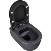 Унитаз Allen Brau Priority 4.31002.AN подвесной Антрацит без сиденья — фото 12, Унитазы