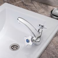 Смеситель для раковины Ростовская Мануфактура Сантехники SL115-161 Хром — фото 10, Смесители