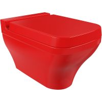 Унитаз Bocchi Scala 1080-019-0129 подвесной Красный глянцевый без сиденья — фото 1, Унитазы