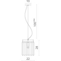 Товар: Подвесной светильник Divinare Nova 3001/02 SP-1 Прозрачный Хром - фото 3 Подвесной светильник Divinare Nova 3001/02 SP-1 Прозрачный Хром — фото 3, Подвесные светильники