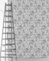 Обои Solo Bohemia E102501 Винил на флизелине (1,06*10) Белый/Серый/Черный, Цветы — фото 3, Обои для стен