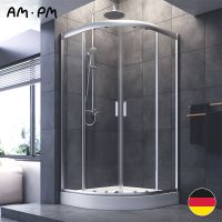 Товар: Душевой уголок AM.PM Gem W90G-401-100WT Профиль матовый хром, стекло прозрачное - фото 12 Душевой уголок AM.PM Gem W90G-401-100WT Профиль матовый хром, стекло прозрачное — фото 12, Душевые уголки