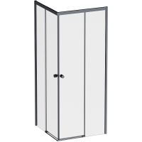 Душевой уголок AM.PM X-Joy 80х80 W94G-403-8080-BТ1К профиль Черный матовый стекло прозрачное — фото 1, Душевые уголки