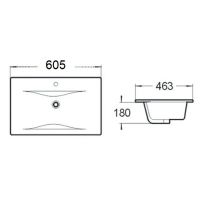 Раковина SantiLine 60 SL-2110 (60) Белая — фото 2, Раковины встраиваемые сверху