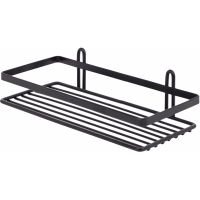 Полка корзина Tekno-tel ES081B Черная — фото 1, Полки для ванной и душа