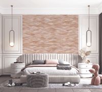 Обои Andrea Grifoni Palazzo Ragione 7021-4 Флизелин (1,06*10,05) Оранжевый, Штукатурка/Абстракция — фото 2, Обои для стен