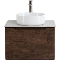 Тумба под раковину BelBagno Etna 60 ETNA-600-1C-SO-RW-P подвесная Rovere Moro — фото 2, Тумбы под раковину