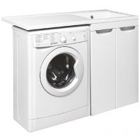 Тумба под раковину Runo Лира 120 УТ000003443 Белая — фото 4, Тумбы под раковину