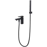 Смеситель на борт ванны Aquatek Вега Черный матовый арт-AQ1044MB — фото 2, Смесители на борт ванны