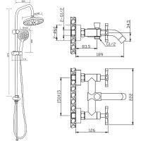 Товар: Душевая система Orange Mia M34-933b Черная - фото 14 Душевая система Orange Mia M34-933b Черная — фото 14, Душевое оборудование. Душевая программа