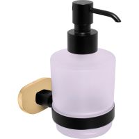 Дозатор для жидкого мыла Rav Slezak Yukon YUA0303CMATZ Черный матовый Золото — фото 1, Дозаторы