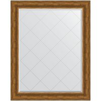 Зеркало Evoform Exclusive-G 124х99 BY 4376 с гравировкой в багетной раме - Травленая бронза 99 мм — фото 1, Мебель для ванной