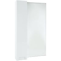 Зеркало со шкафом Bellezza Пегас 50 L 4610406022016 Белое — фото 1, Зеркальные шкафы в ванную