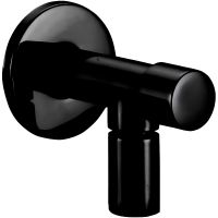 Запорный вентиль Paffoni ZACC204NO угловой Черный матовый — фото 1, Комплектующие для душевого оборудования