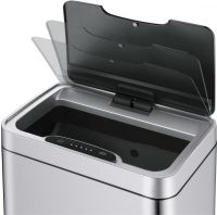 Ведро для мусора WeltWasser Vegas MT 12L 10000003973 сенсорное Матовая сталь — фото 2, Мусорные ведра