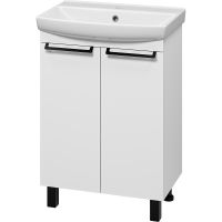 Тумба с раковиной Misty Клермонт 60 УТ000015434 Белая матовая — фото 1, Тумбы с раковиной