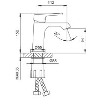 Смеситель для раковины Frap H71 F1071 Хром — фото 9, Смесители