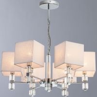 Люстра Artelamp North A5896LM-6CC Белая Хром — фото 6, Люстры