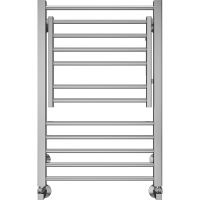 Водяной полотенцесушитель Terminus Валенсия П12 500х800 4670078529473 с полкой Хром, нижнее подключение, G 1/2" ВР, с угловым соединением — фото 2, Водяные полотенцесушители