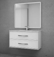 Тумба под раковину Cezares Tiffany 100 подвесная Bianco opaco арт-54951 — фото 4, Тумбы под раковину