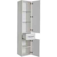 Товар: Шкаф пенал Aquanet Виченца 36 196964 Белый глянец - фото 3 Шкаф пенал Aquanet Виченца 36 196964 Белый глянец — фото 3, Мебель для ванной