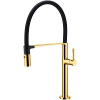 Смеситель для кухни Boheme Uno 114-G Золото — фото 1, Смесители