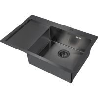 Кухонная мойка ZorG Grafit PVD 7851-R GRAFIT Графит — фото 1, Кухонные мойки