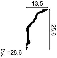 Карниз Orac Decor 2000x135x256 мм арт-C340 — фото 2, Карнизы