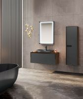 Товар: Тумба с раковиной Orka Craft 80 5003987 подвесная Орех Антрацит - фото 6 Тумба с раковиной Orka Craft 80 5003987 подвесная Орех Антрацит — фото 6, Мебель для ванной