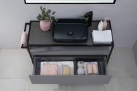 Столешница под раковину Allen Brau Priority 120 1.31012.GR-S Графит структ — фото 10, Столешницы под раковину