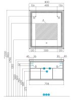 Товар: Зеркало Aquaton Уэльс 80 1A214002WA010 с подсветкой с сенсорным выключателем с антизапотеванием - фото 4 Зеркало Aquaton Уэльс 80 1A214002WA010 с подсветкой с сенсорным выключателем с антизапотеванием — фото 4, Зеркала в ванную комнату