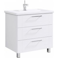 Тумба под раковину Aqwella Манчестер 70 MAN01073 Белый глянец — фото 1, Мебель для ванной